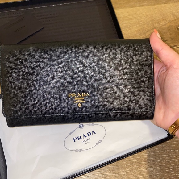 Prada Saffiano Leather Wallet - Picture 1 of 5